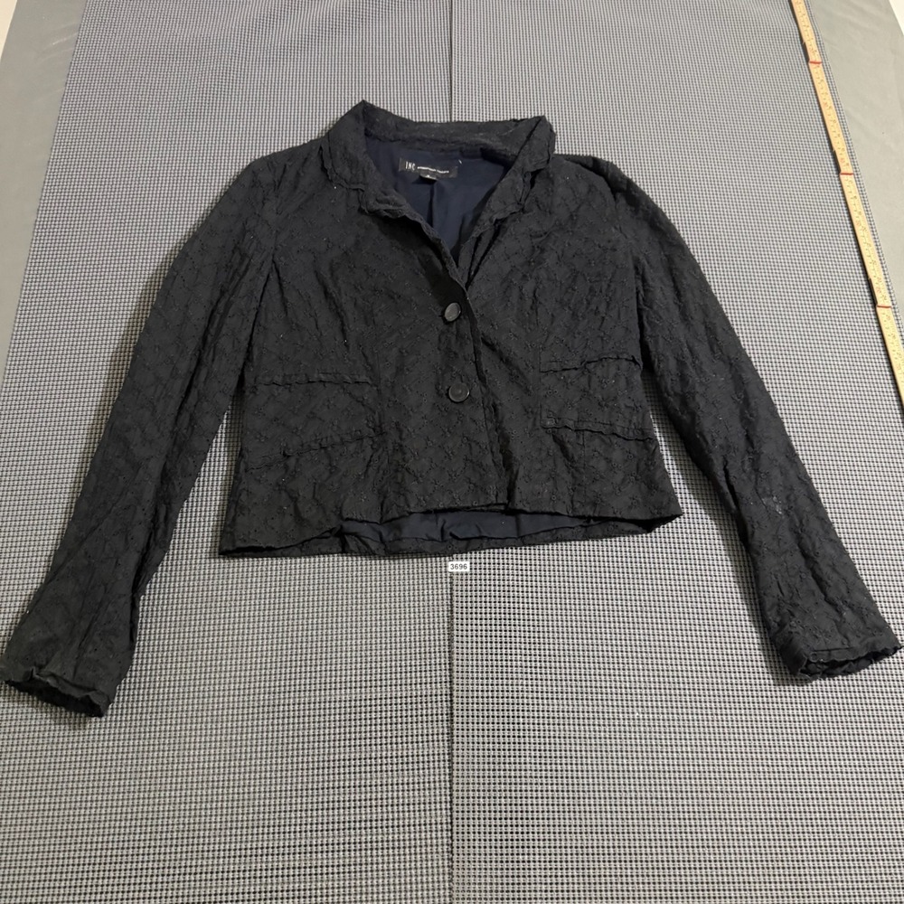 INC International Concepts Womens Black Eyelet Cotton Jacket Size M